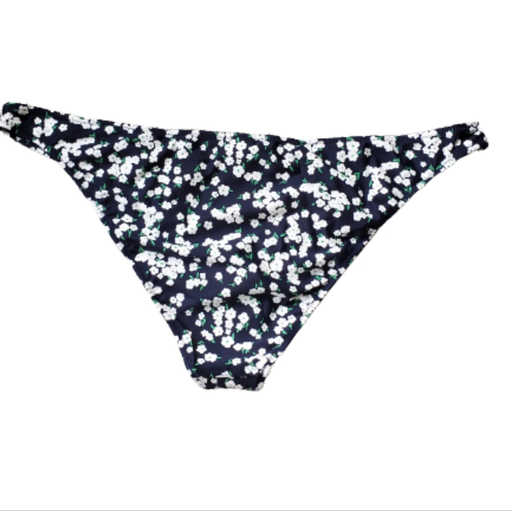 J.Crew plus floral high cut bikini bottoms, 2XL, blue/ White - Picture 5 of 10
